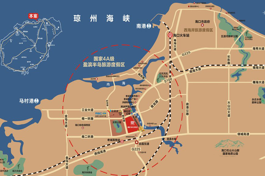融创美伦熙语区位图